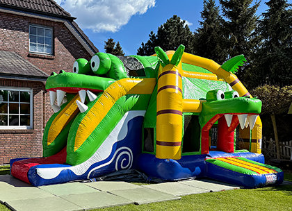 Hüpfburg Krokodil für Party in Ilsede mieten